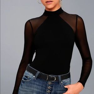 Lulu’s Entrancing Mesh Bodysuit